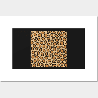 Leopard pattern Posters and Art